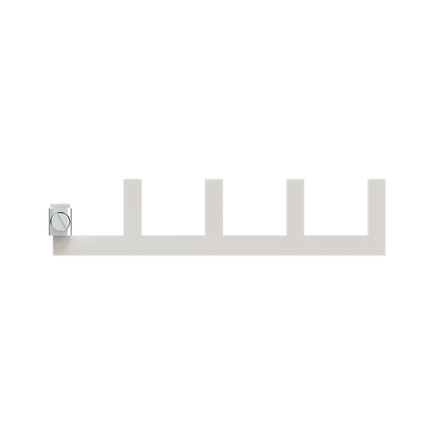 ABB OVR+ T1-T2 Busbar TNS Phasenschiene 4p für TNS-Netz zur Aufnahme von 4x OVR+ 1L 25-266 2CTB812000R0031