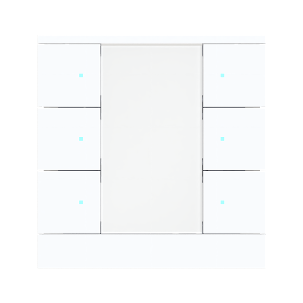Busch-Jaeger SB/U6.0.12-84 Busch-Tenton® Bedienelement 6-fach für KNX by Busch-Jaeger Weiß 2CKA006330A0175