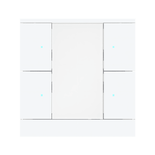 Busch-Jaeger SB/U4.0.12-884 Busch-Tenton® Bedienelement 4-fach für KNX by Busch-Jaeger Weiß matt 2CKA006330A0168