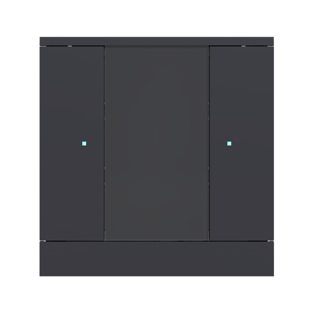 Busch-Jaeger SB/U2.0.12-885 Busch-Tenton® Bedienelement 2-fach für KNX by Busch-Jaeger Schwarz matt 2CKA006330A0162