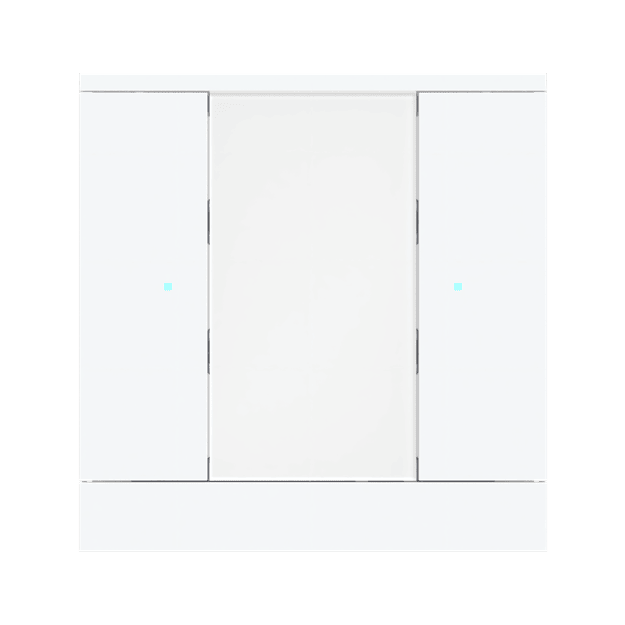 Busch-Jaeger SB/U2.0.12-884 Busch-Tenton® Bedienelement 2-fach für KNX by Busch-Jaeger Weiß matt 2CKA006330A0160