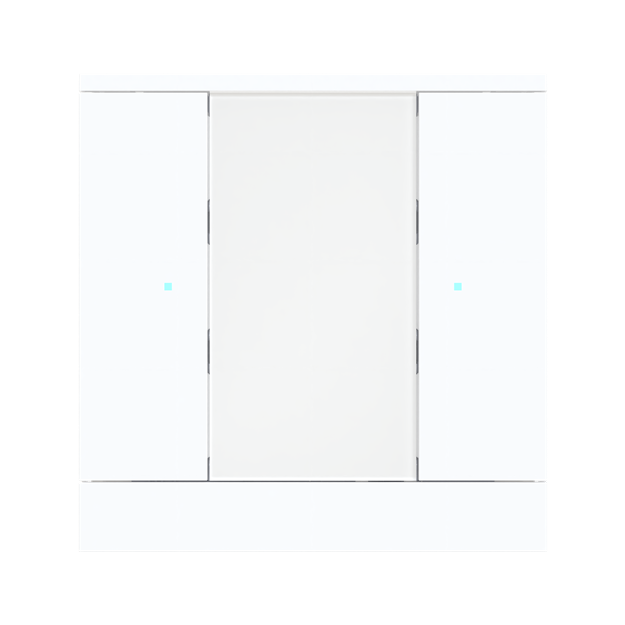 Busch-Jaeger SB/U2.0.12-84 Busch-Tenton® Bedienelement 2-fach für KNX by Busch-Jaeger Weiß 2CKA006330A0159