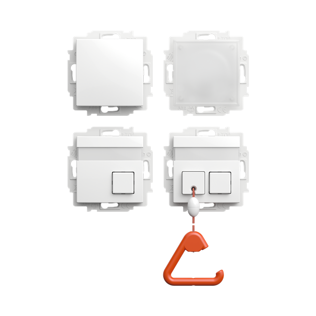 Busch-Jaeger 1510 UC-914-102 Ruf-Set für barrierefreie WCs Busch-balance® SI 2TKA00006553