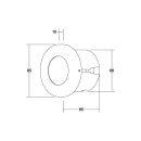 Brumberg R3941WW LED-Wandeinbauleuchte 230 V AC 1,2 W TEDO-R Weiß