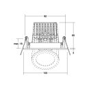 Brumberg 12401073 LED-Einbaustrahler 350 mA 13 W KARYL...