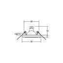 Brumberg 282 Einbaudownlight GX 5,3 max. 13 W LED INESSA-R Chrom