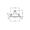 Brumberg 2295.02 Einbaustrahler GX 5,3 max. 13 W LED CORBET-R Chrom