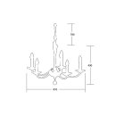 Brumberg 859015 Pendelleuchte BAHIA Gold