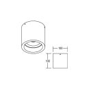 Brumberg 12074183 LED-Anbaudownlight 230 V AC 15 W NOSTA Schwarz