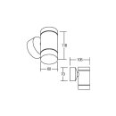 Brumberg 35001420 Wandanbauleuchte GU10 max. 35 W BINTAN...