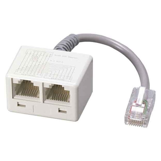BTR NETCOM ISDN-Adapter WE 8-2xWE 8 0,1m