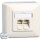 BTR NETCOM Anschlussdose C6A AP E-DAT C6A 2 AP rws
