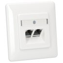 Rutenbeck Cat.6A iso-Doppeldatendose geschirmt 2-fach...