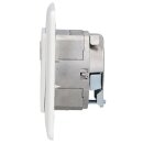 Rutenbeck Cat.6A iso-Doppeldatendose geschirmt 2-fach Unterputz Reinweiß UAE-Cat.6A iso-8/8 Up rw