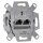 Rutenbeck UAE - Cat. 6A Unterputz-Netzwerkdose / Iso Anschlussdose LAN 136104070, 2-fach RJ45, 10 Gbit/s, geschirmt. iso-8/8 Up0