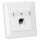 Rutenbeck Cat.6A iso-Netzwerkdose geschirmt 1-fach Unterputz Reinweiß UAE-Cat.6A iso-8 Up rw