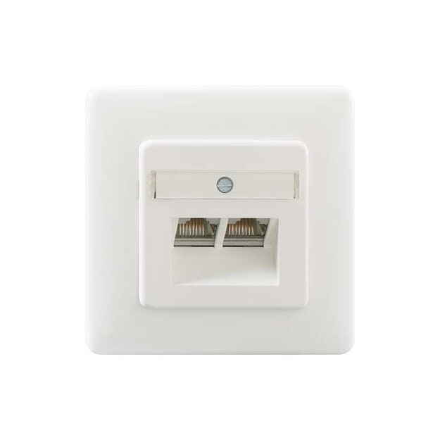 Rutenbeck ClassEA iso-Anschlussdose geschirmt 2-fach Unterputz Reinweiß UAE-ClassEA iso-8/8 Up rw