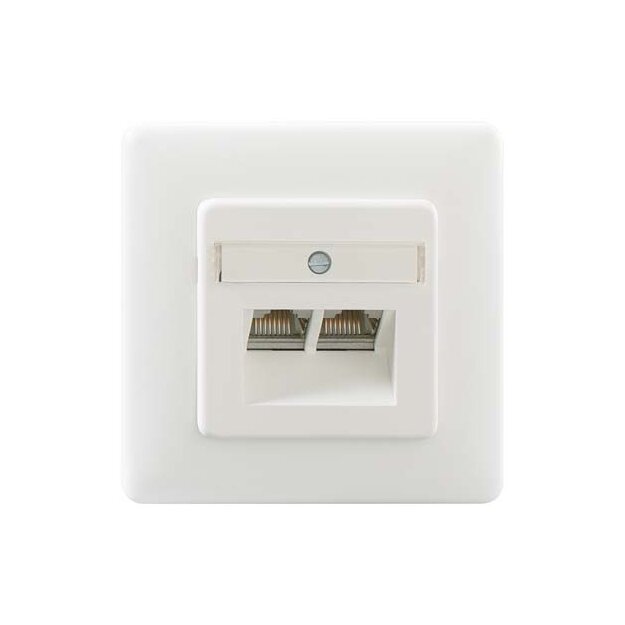 Rutenbeck ClassEA iso-Doppeldatendose geschirmt 2-fach Unterputz Reinweiß UAE-ClassEA iso-8/8 Up rw