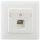 Rutenbeck ClassEA iso-Anschlussdose geschirmt 1-fach Unterputz Reinweiß UAE-ClassEA iso-8 Up rw