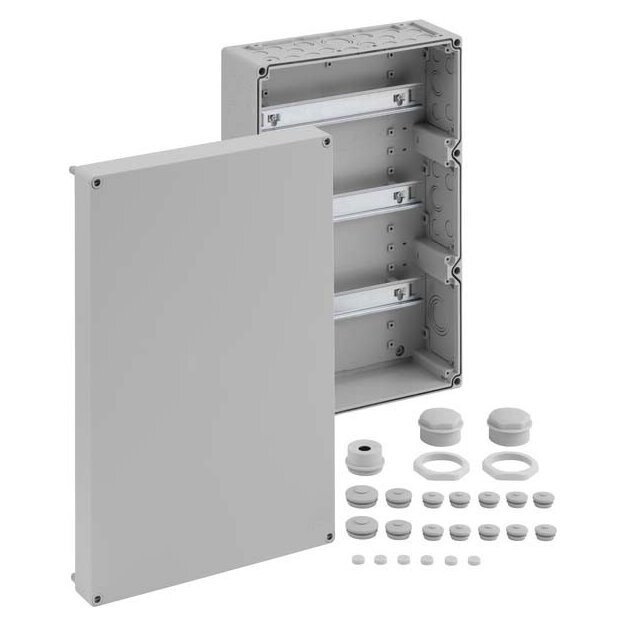 Spelsberg 62990301 Reihenklemmengehäuse mit Schutzart IP65 Nennquerschnitt 4 mm² Ui=400V AC Polystyrol RKA 4/102-L