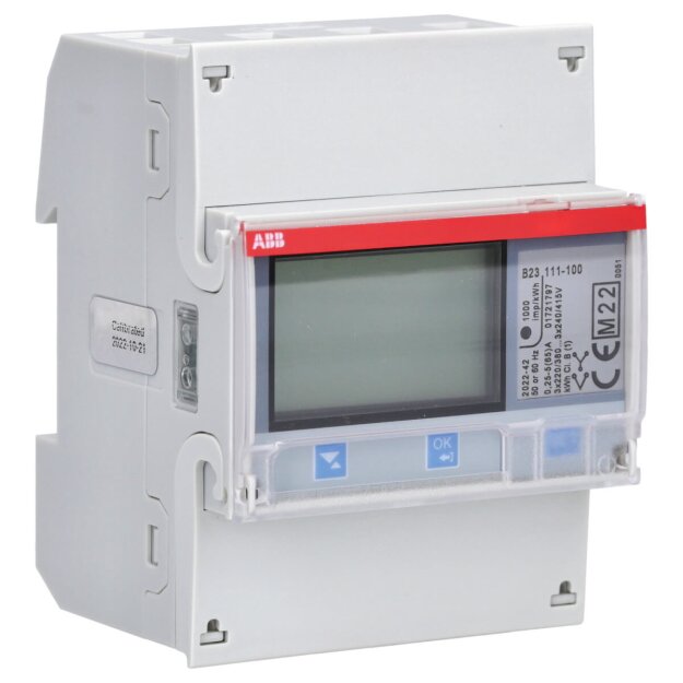 ABB B23 111-100 Drehstromzähler Stahl IR Port 3-phasig 5 A 2CMA100163R1000