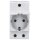 ABB M1175-C SCHUKO-Steckdose mit Klappdeckel 2CSM211000R0721