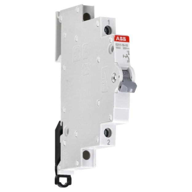 ABB E211-16-10 Ausschalter 16 A gemäß EN 250/400 V AC 1S Bed. El.: grau Mod. Breite: 0.5 2CCA703000R0001