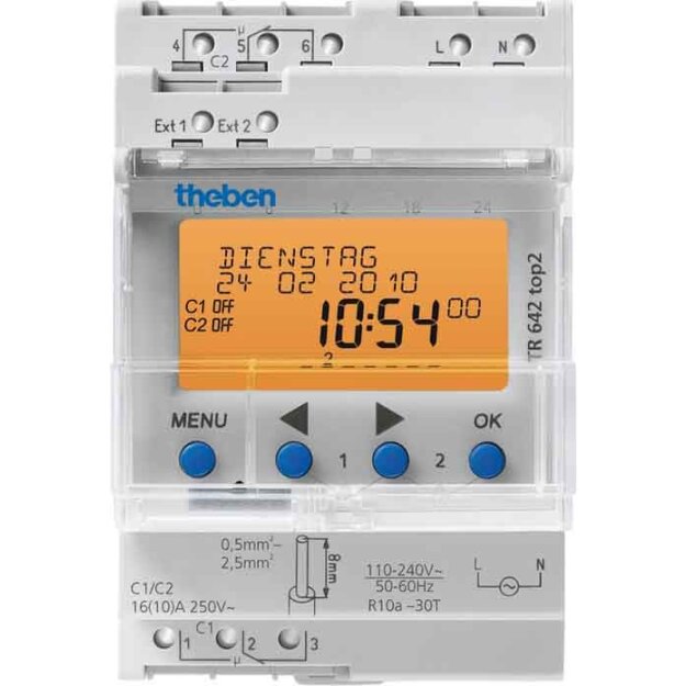 Theben 6420300 Schaltuhr TR 642 top2 RC