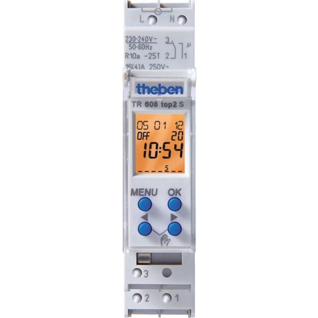 Theben 6080101 Schaltuhr digital TR 608 TOP2 S