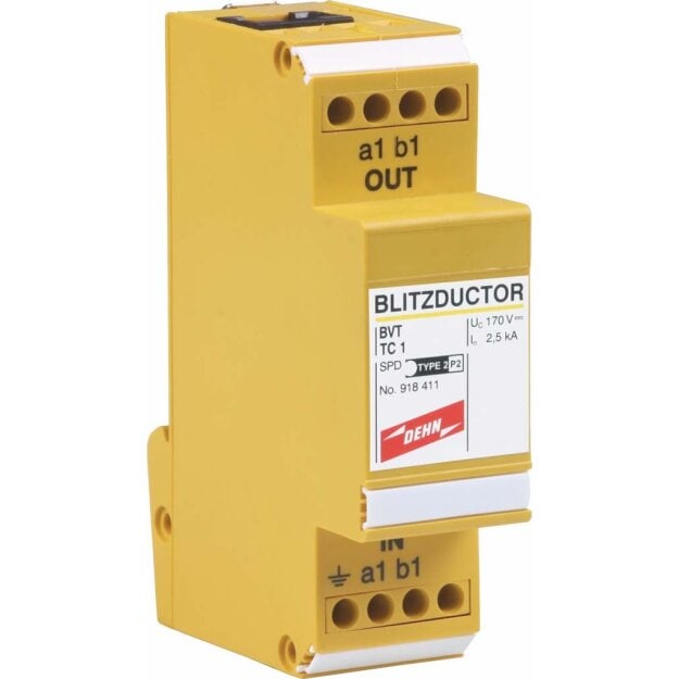 Dehn 918411 Überspannungsableiter BLITZDUCTOR VT für Telekommunikationssysteme BVT TC 1