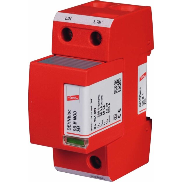 Dehn 961120 Koordinierter Blitzstromableiter Typ 1 DEHNbloc M mit hoher Folgestrombegrenzung DB M 1 255