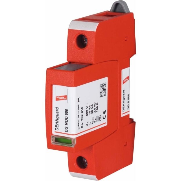 Dehn 952076 Überspannungsableiter Typ 2 DEHNguard S 1-polig Uc 600V AC DG S 600