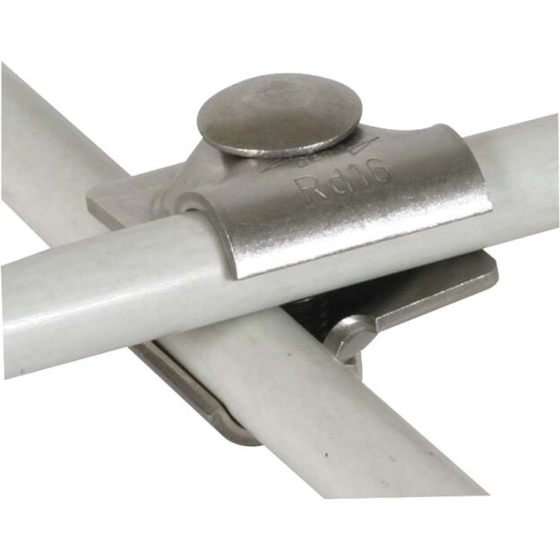 Dehn 393069 MV-Klemme NIRO für Rd 16/16 mm mit Flachrundschraube für DEHNiso MVK 16 16 FRM10X50 V2A