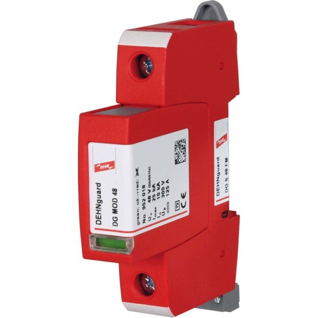 Dehn 952098 Überspannungsableiter Typ 2 DEHNguard S 1-polig Uc 48V AC mit Fernmeldekontakt DG S 48 FM