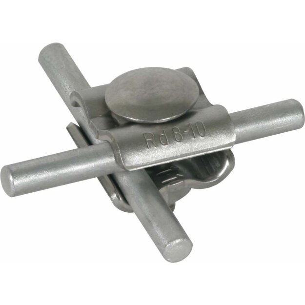 Dehn 315119 Universal-Verbinder NIRO  f. Rd 8-10mm f. Kreuz, T- u. Parallel-Verbindungen