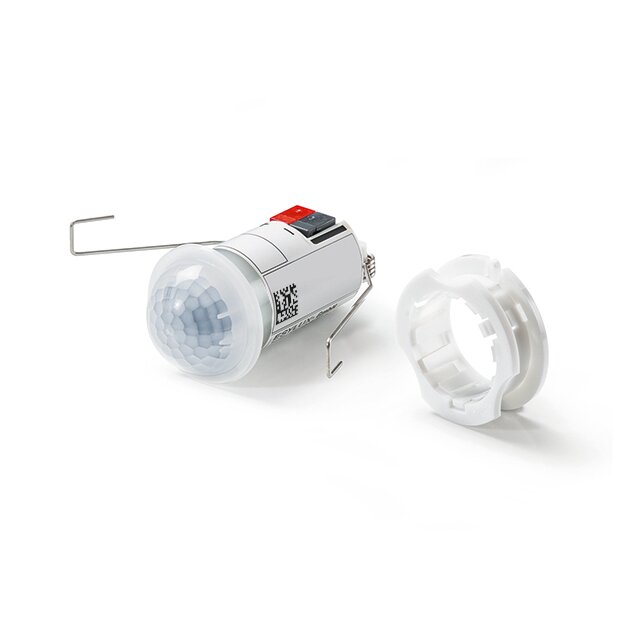 ESYLUX EP10426155 Deckeneinbau-Präsenzmelder 360° Reichweite ca Ø 8 m KNX-Bus fernbedienbar PD-C 360i/8 mini KNX