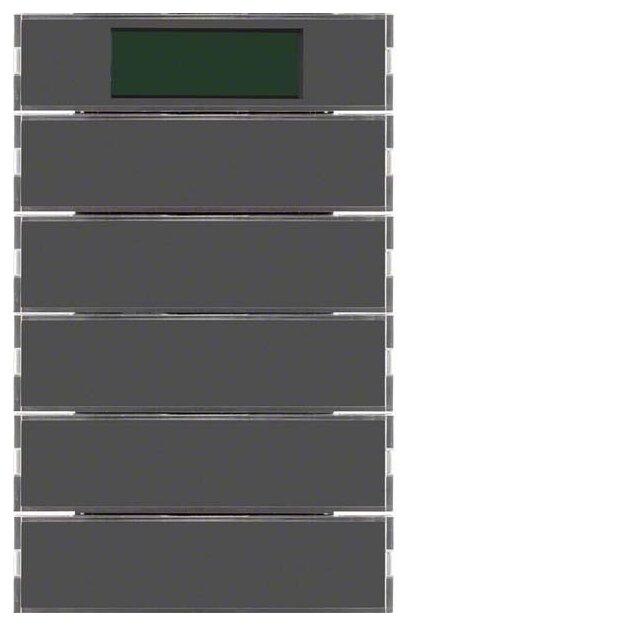 Berker 75665775 Tastsensor 5-fach mit RTR Display K.1 Anthrazit