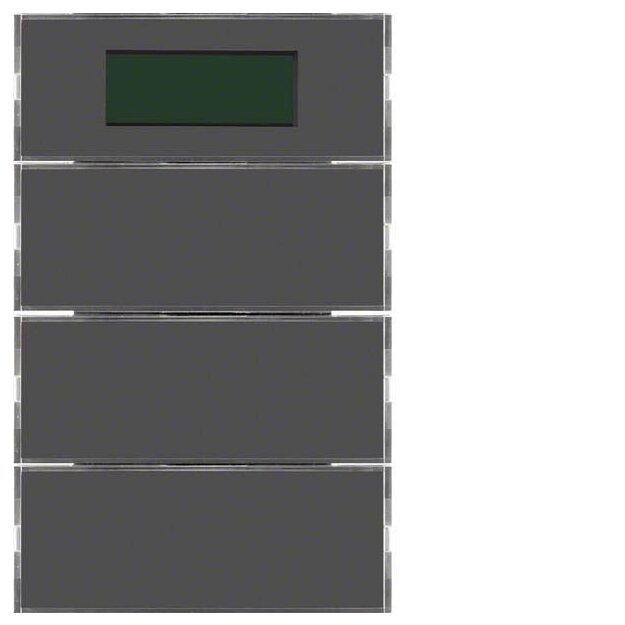 Berker 75663775 Tastsensor 3-fach mit RTR Display K.1 Anthrazit