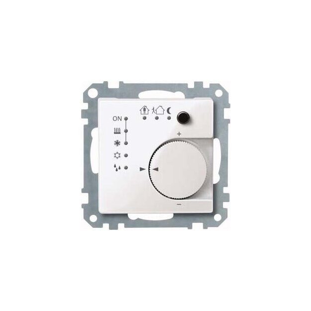Merten 616719 KNX Raumtemperaturregler UP/PI mit Tasterschnittstelle 4-fach Polarweiß glänzend System M