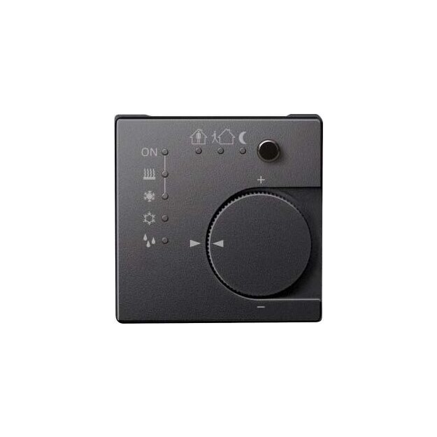 Merten 616814 KNX Raumtemperaturregler UP/PI mit Tasterschnittstelle 4-fach Anthrazit System M