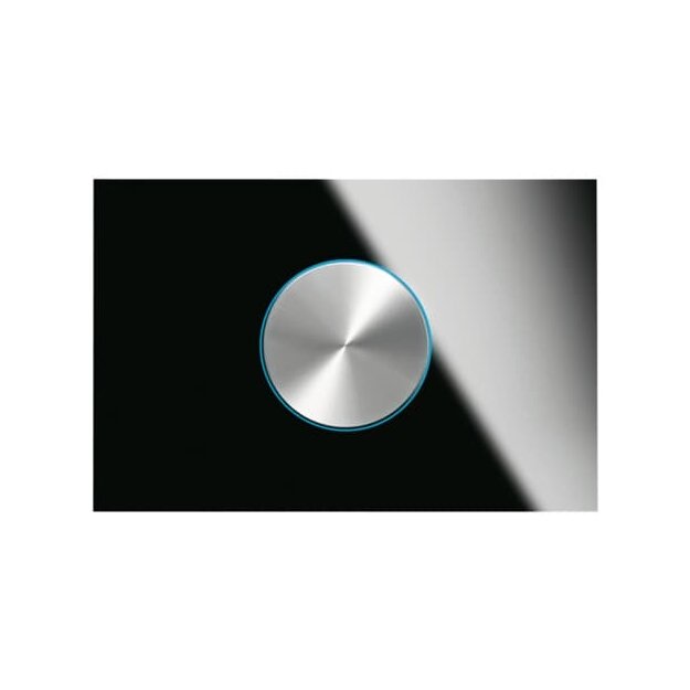 Busch-Jaeger 6341-825-101 Drehbedienelement 1-fach Busch-priOn® (Edelstahl) Glas Schwarz 2CKA006310A0112