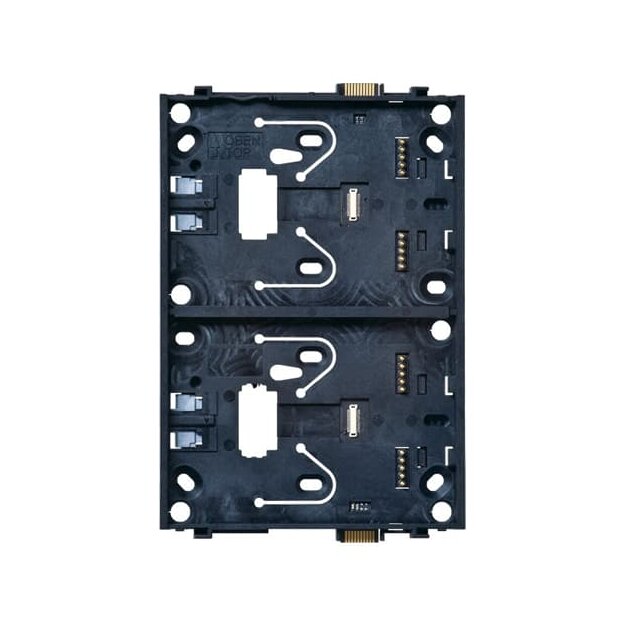 Busch-Jaeger 6346/11-101 Grundträger, 2-fach Busch-priOn® Schwarz 2CKA006310A0136