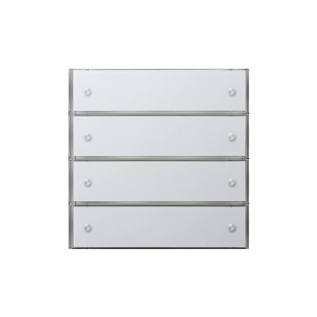 Gira 2034112 KNX Tastsensor3 Komfort 4-fach Flächenschalter Reinweiß