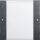 Gira 213128 Wippenset 1-fach Beschriftungsfeld System 55 Klar/Anthrazit