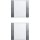 Gira 213226 Wippenset 2-fach (1+1) Beschriftungsfeld System 55 Klar/Farbe Alu