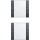 Gira 213228 Wippenset 2-fach (1+1) Beschriftungsfeld System 55 Klar/Anthrazit