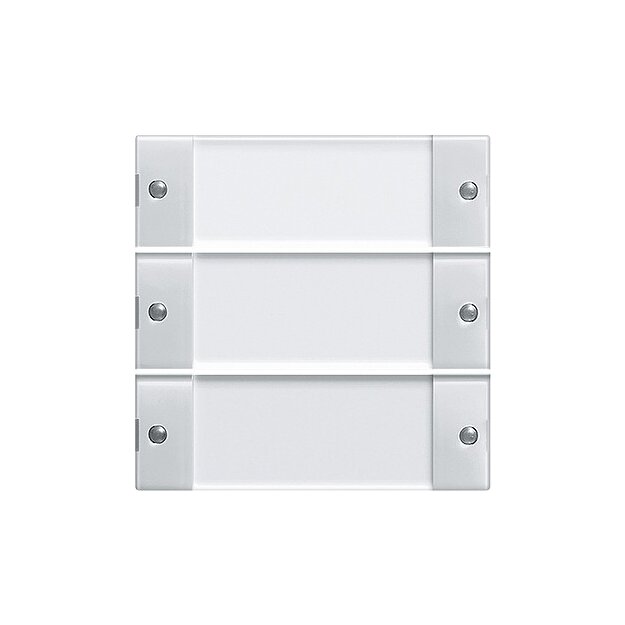 Gira 213303 Wippenset 3-fach Beschriftungsfeld System 55 Klar/Reinweiß