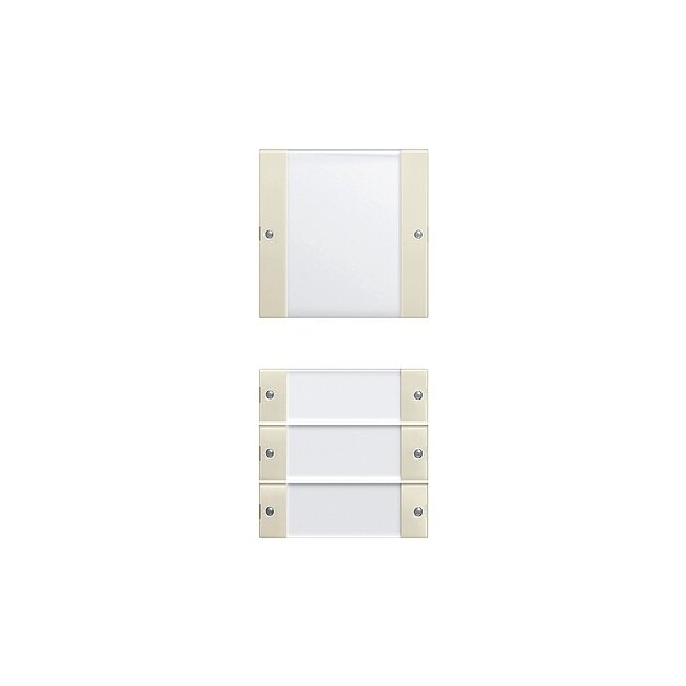 Gira 213401 Wippenset 4-fach (1+3) Beschriftungsfeld System 55 Klar/Cremeweiß