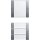 Gira 213426 Wippenset 4-fach (1+3) Beschriftungsfeld System 55 Klar/Farbe Alu