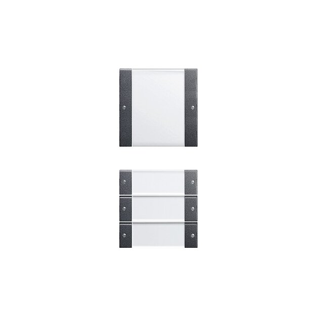 Gira 213428 Wippenset 4-fach (1+3) Beschriftungsfeld System 55 Klar/Anthrazit
